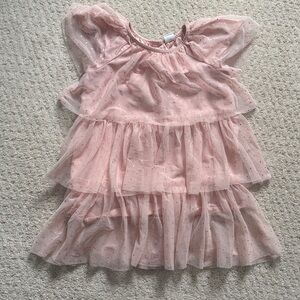 GAP Pink Tulle Dress with Gold Accents, Size 3T